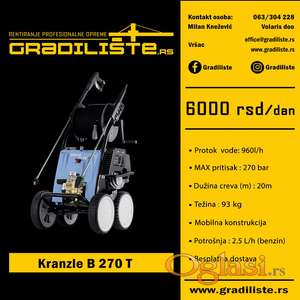 Kranzle B 270 T - Profesionalni perač, puromat 270 bar